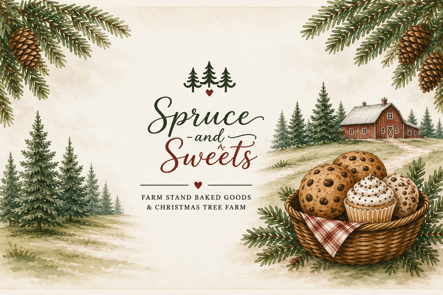 Spruce and Sweets Farm scenery